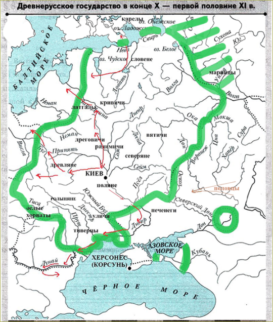 Контурная карта Древнерусское государство 9-11. Карта древнерусского государства в 13 веке.